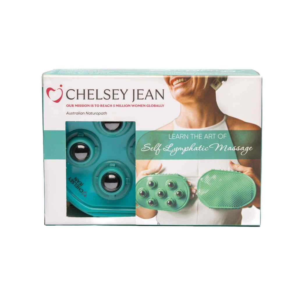 Chelsey Jean dual action lymphatic gloves in a box